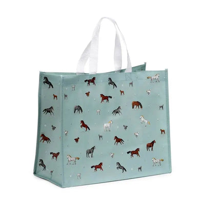 Willow Farm Horses Reusable Shopping Bag - Reusable Shopping & Storage Bags
