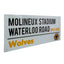 Wolverhampton Wanderers FC White Street Sign