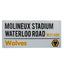 Wolverhampton Wanderers FC White Street Sign