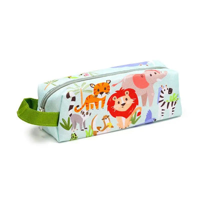 Zooniverse Oxford Cloth Pencil Case - Zoo Safari & Wildlife Parks